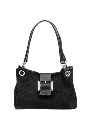 Nubuck Handtas Zwart