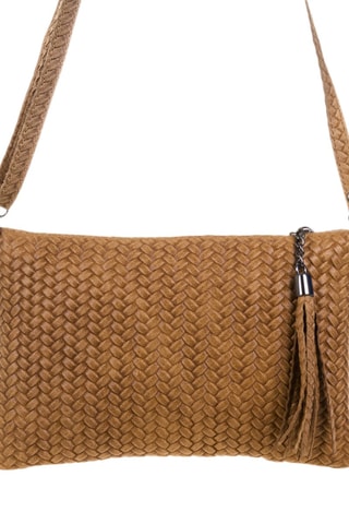 Sac bandoulière en cuir Oleggio - Camel