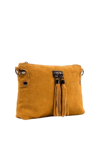 Sac bandoulière en nubuck Marron clair 