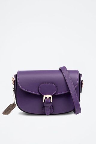 Sac bandoulière en cuir - Violet