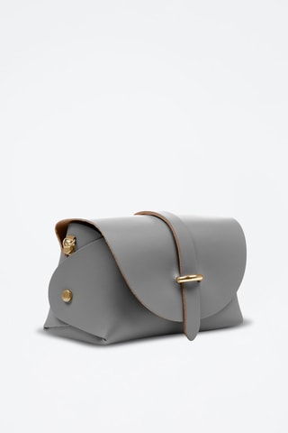 Sac bandoulière en cuir Aurora - Gris
