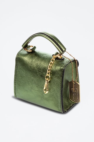 Leren Schoudertas Anfo - Groen