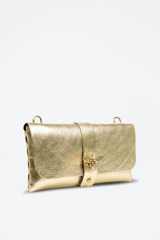 Leren Schoudertas Amaseno - Goudkleurig