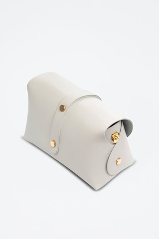 Sac bandoulière en cuir Aurora - Gris