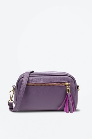 Sac bandoulière en cuir Altilia - Violet
