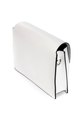 Sac bandoulière en cuir - 
Blanc