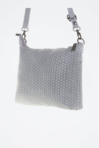 Sac bandoulière en cuir Genova - Gris clair