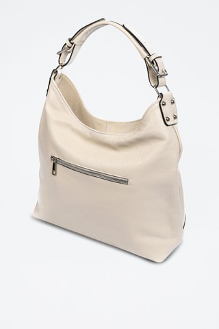 Leren Handtas Ascoli - Beige