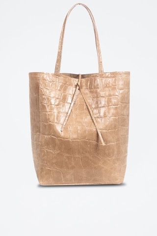 Cabas en cuir Sefora - Taupe