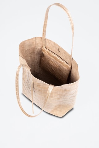 Cabas en cuir Sefora - Taupe