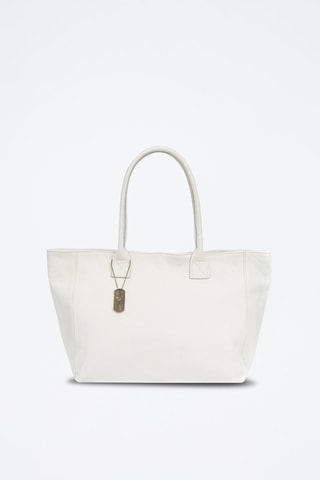 Cabas en cuir - Blanc