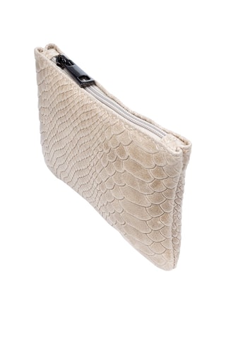 Leren Portemonnee Ecru