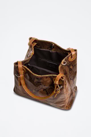 Sac cabas en cuir Emanuela - Marron