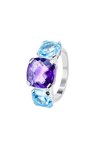 Anel - Prata e quartzo