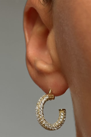 Argolas - Prata banhada a ouro amarelo