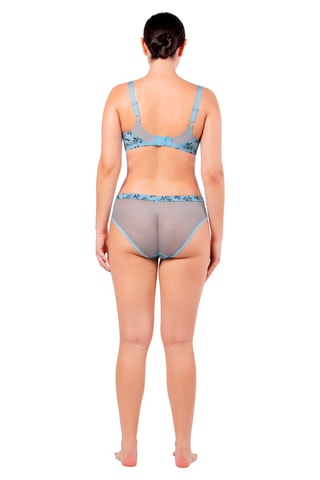 Sujetador con relleno Ivy - Celeste y negro