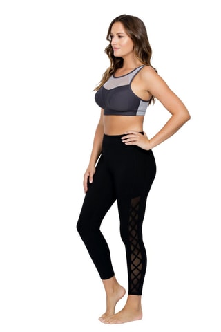 Sujetador deportivo - Violeta y gris