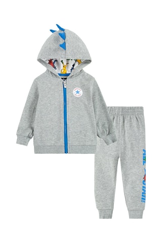 Felpa con cappuccio e pantaloni sportivi  - Grigio