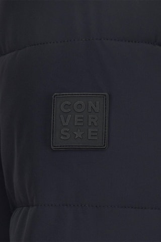 Piumino con cappuccio   - Nero