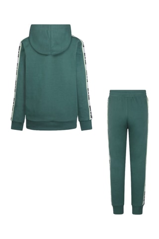 Felpa con cappuccio e pantaloni  - Nero, verde e grigio