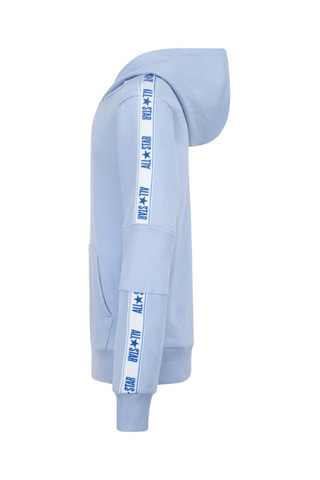 Felpa con cappuccio   - Bianco e blu