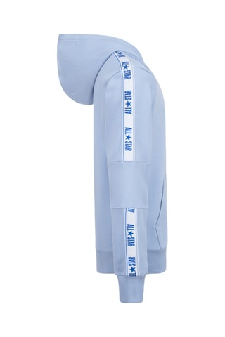 Felpa con cappuccio   - Bianco e blu