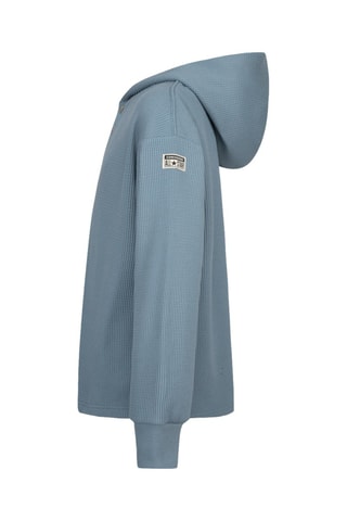 T-shirt con cappuccio   - Nero e blu