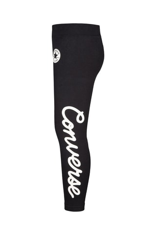 Leggings sportivi a vita alta   - Nero