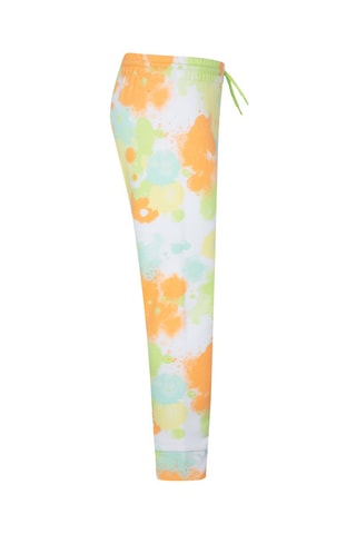 Pantaloni sportivi tie and dye  - Verde, bianco e arancione