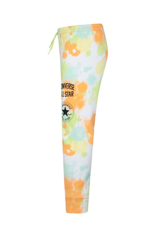 Pantaloni sportivi tie and dye  - Verde, bianco e arancione