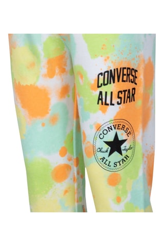 Pantaloni sportivi tie and dye  - Verde, bianco e arancione