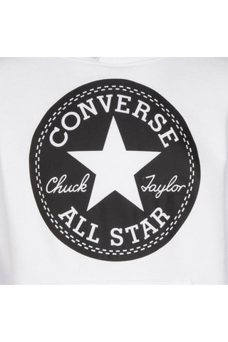 Felpa in pile con cappuccio   - Bianco