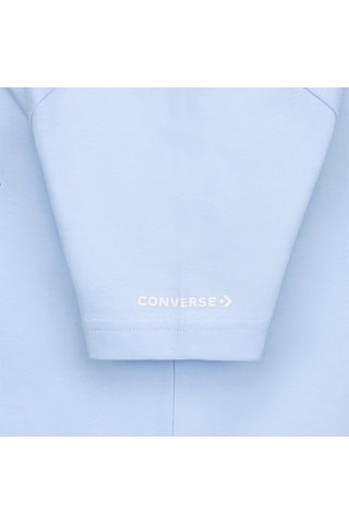 T-shirt in cotone bio   - Bianco e blu