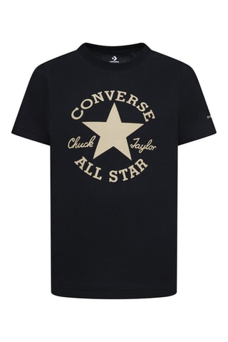 T-shirt   - Nero e beige