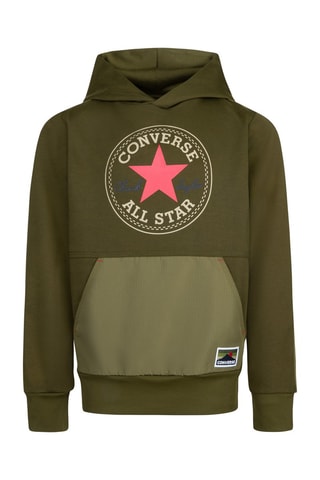 Felpa con cappuccio - Verde