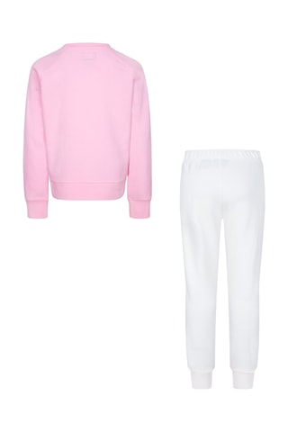 Felpa e pantaloni sportivi   - Bianco, viola e rosa