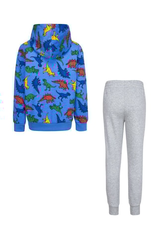 Felpa con cappuccio e pantaloni sportivi  - Blu e grigio