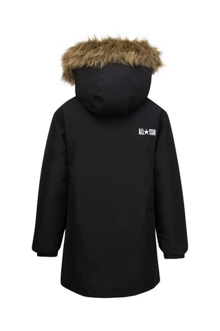 Piumino con cappuccio   - Nero