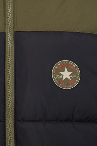 Piumino con cappuccio   - Nero