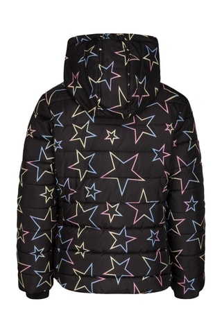 Piumino con cappuccio   - Nero