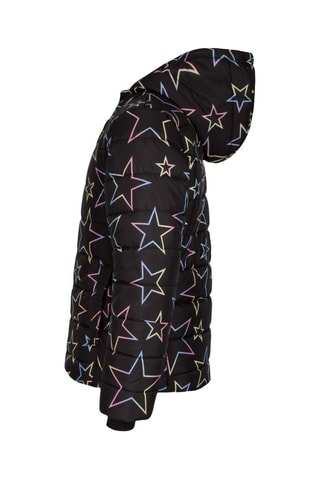 Piumino con cappuccio   - Nero