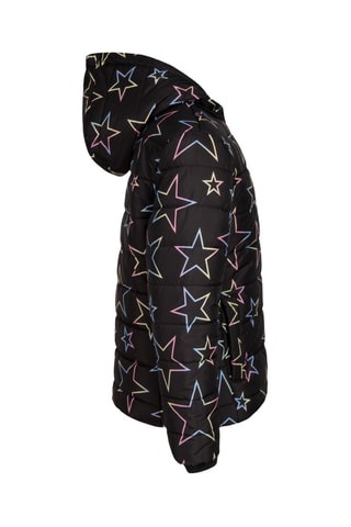 Piumino con cappuccio   - Nero