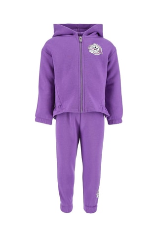 Felpa e pantaloni sportivi - Nero, viola e rosa