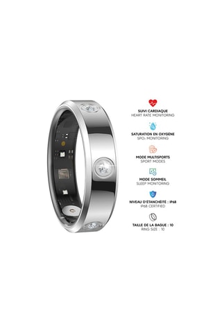 Smartring Mogie - Model Venus - Zilverkleurig - Maat 10