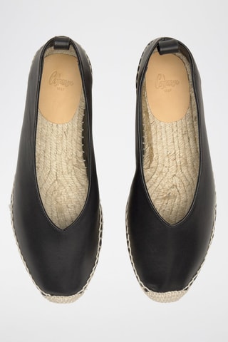 Espadrillas in pelle Gea - Nero  - Castañer
