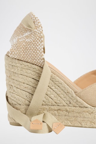 Espadrillas con zeppa in cotone bio Bilina - Beige - Castañer