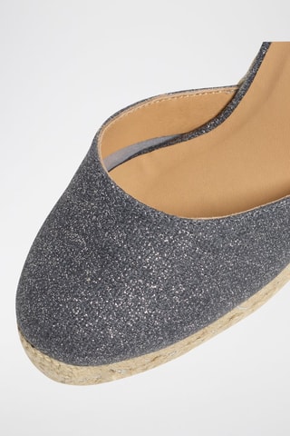 Espadrillas con zeppa in lino Carina - Grigio  - Castañer