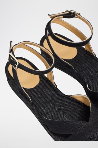 Sandali in cotone bio Sambola - Nero  - Castañer