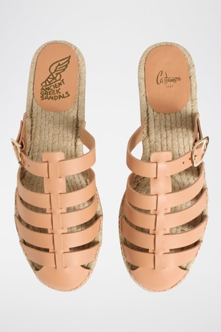 Ciabatte in pelle Lesvos - Beige - Castañer