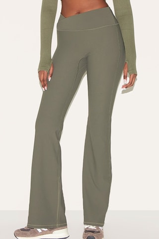 Pantaloni a vita alta - Verde oliva - Pretty Little Thing